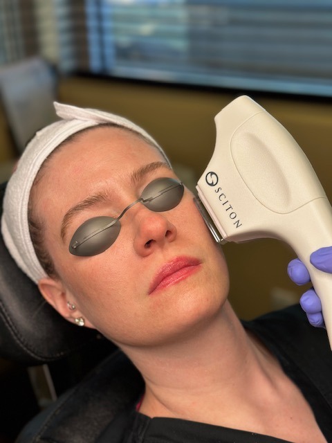 Woman receiving Facial Treatment